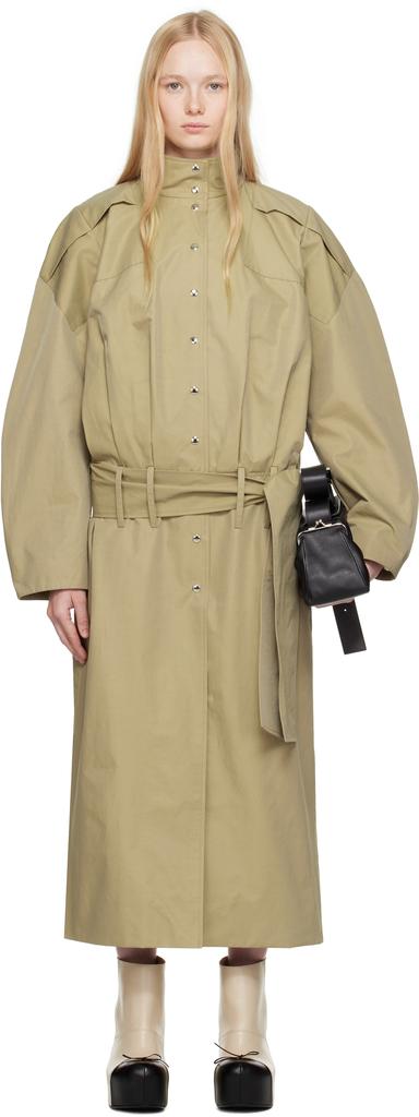 FIDAN NOVRUZOVA Beige Yohana Trench Coat