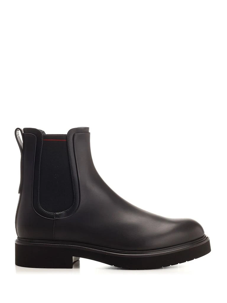Salvatore Ferragamo Black Leather Chelsea Boots 1