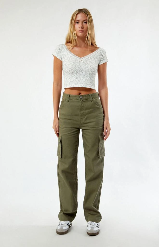 PacSun Seaweed Cargo Dad Pants 1