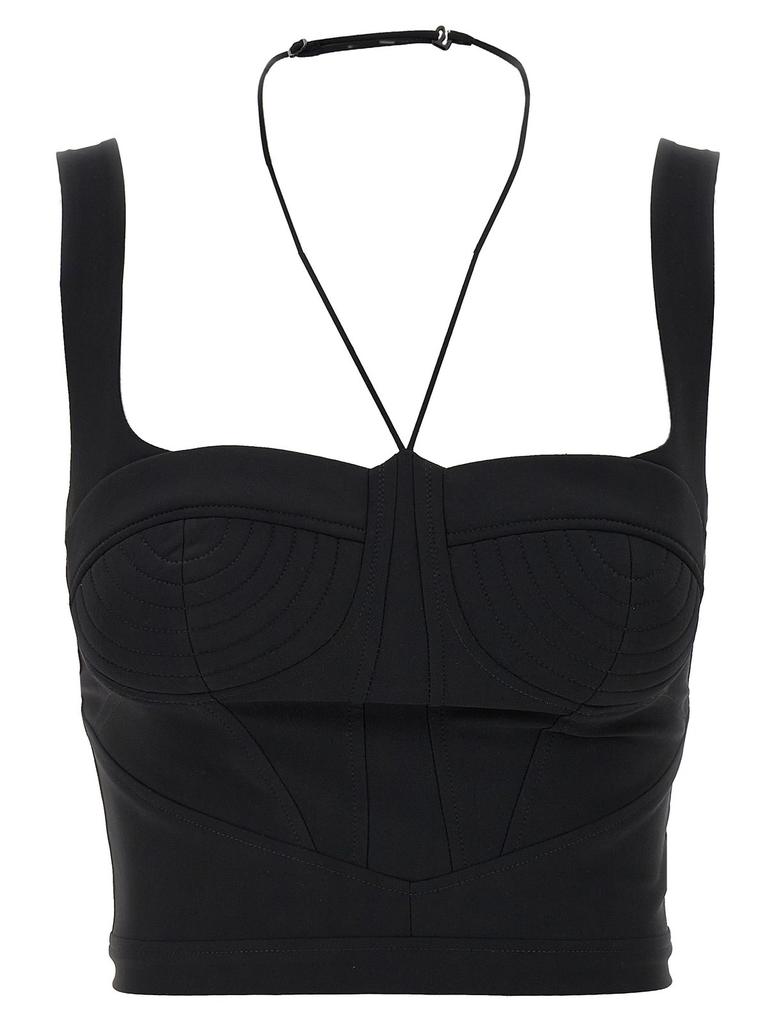 Nensi Dojaka Nensi Dojaka - Cotton Corset Top - Medium Wash