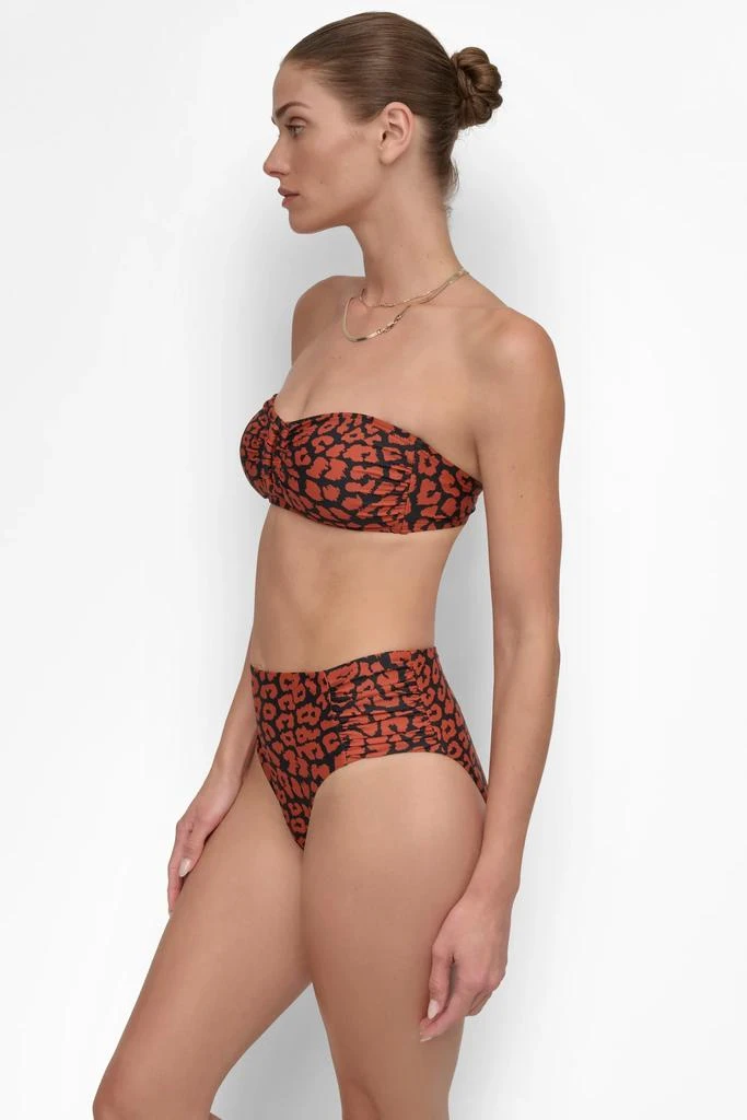 DKNY U-WIRE BANDEAU SHIRRED BIKINI 3