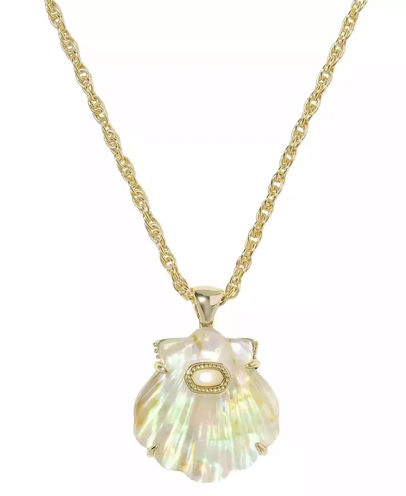 Kendra Scott 14k Gold-Plated Lucia Shell Short Pendant Necklace