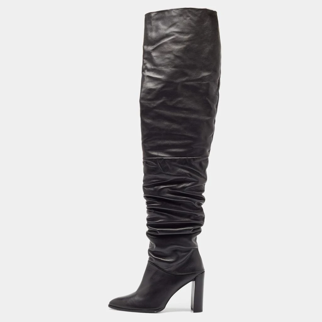 Stuart Weitzman Stuart Weitzman Black Leather Histyle Over The Knee Boots Size 42.5 1