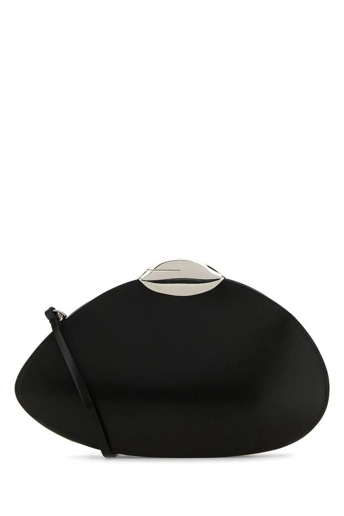 BENEDETTA BRUZZICHES Black leather Belle De Jour clutch 3