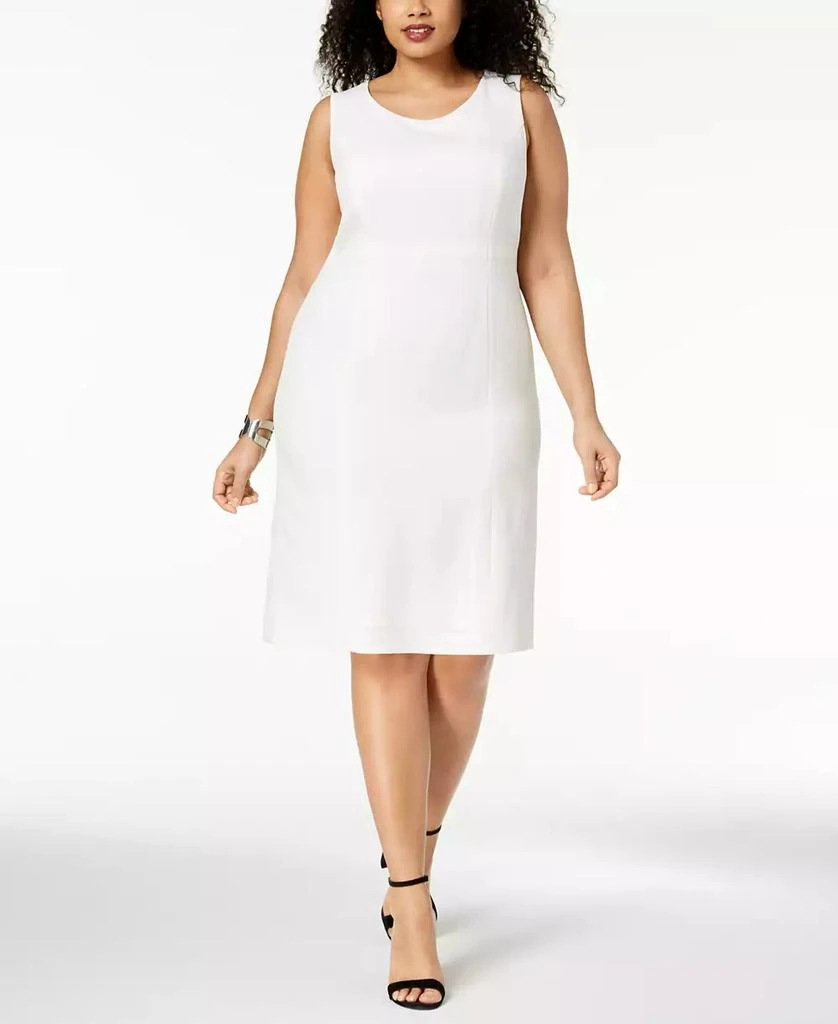 Kasper Plus Size Crepe Sheath Dress 1