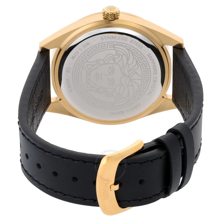 Versace V-Code GMT Quartz Black Dial Men's Watch VEAFA0224 3