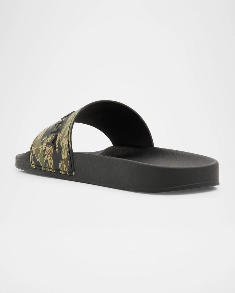 Givenchy Men's Camouflage Logo Slide Sandals 4