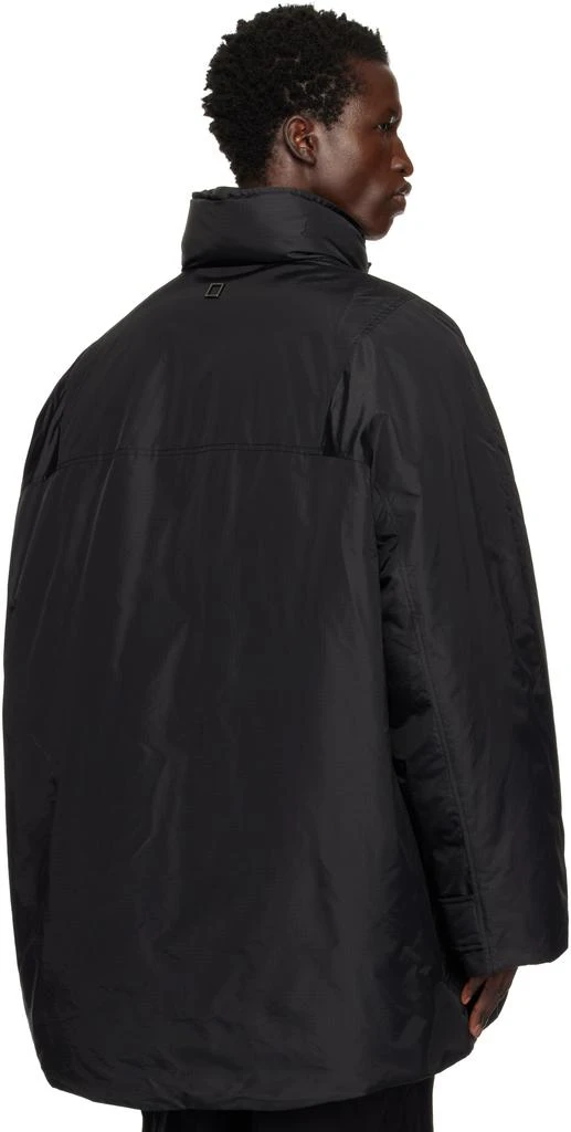 Wooyoungmi Black Funnel Neck Down Jacket 3