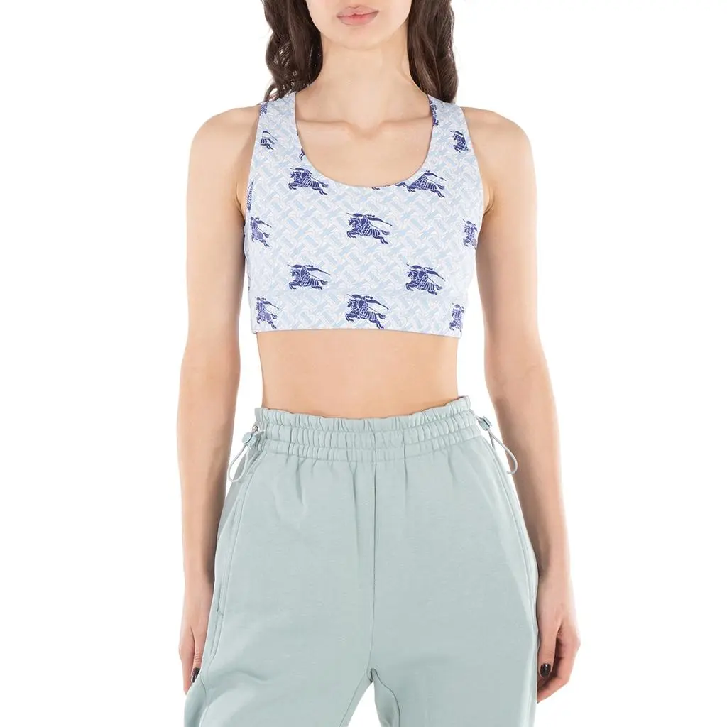 Burberry Monogram And Ekd Logo Cropped Top