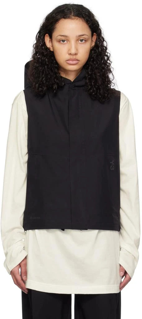 Y-3 Black Atelier Funnel Neck Vest 1