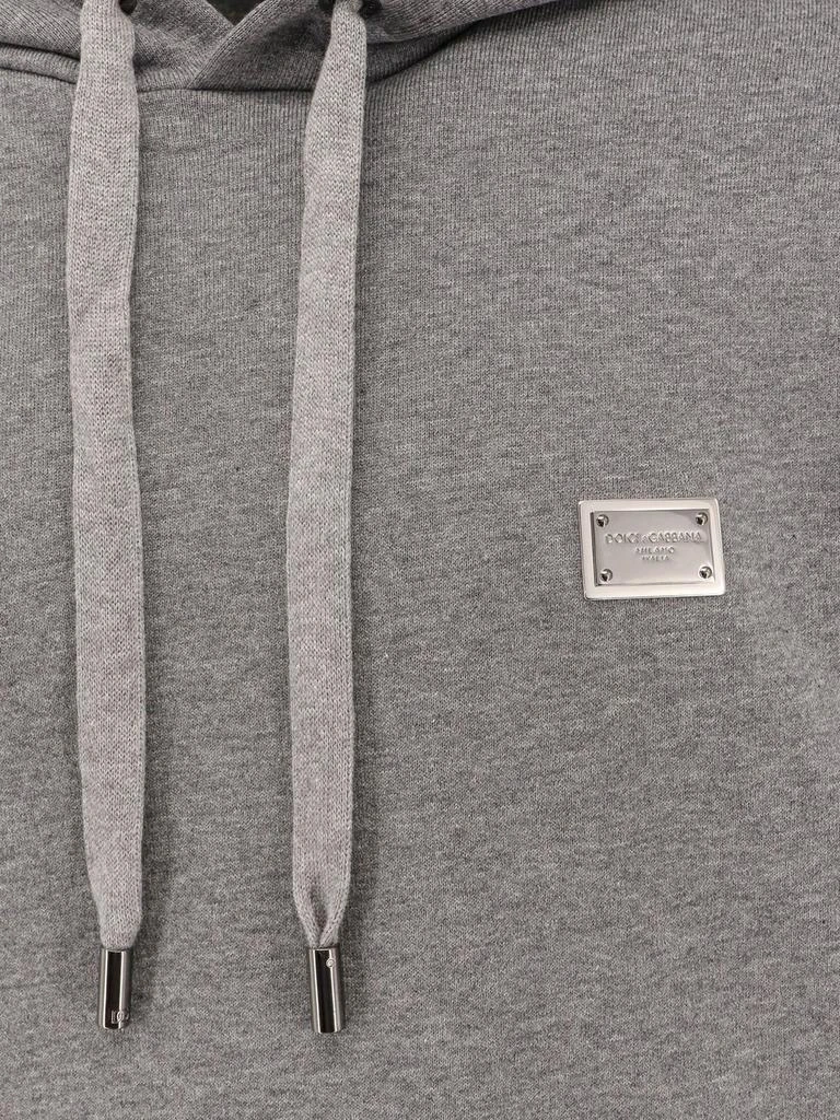 Dolce & Gabbana Dolce & Gabbana Logo Plaque Drawstring Hoodie 3
