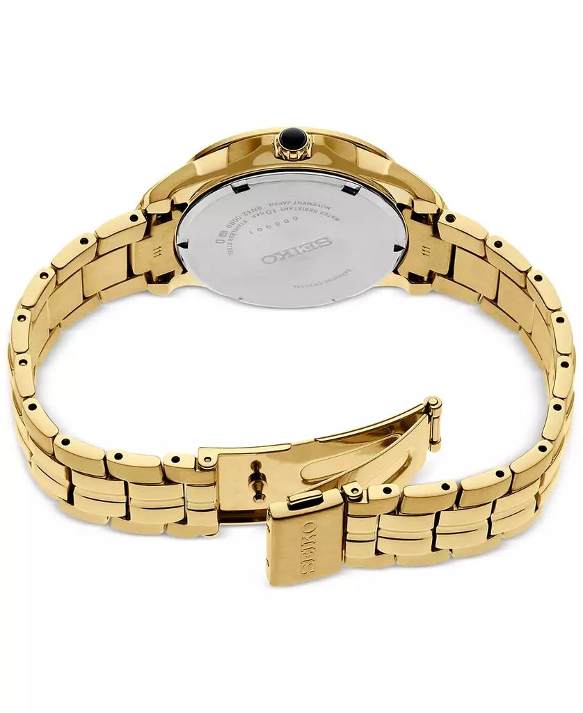 Seiko Women's Coutura Diamond (1/4 ct. t.w.) Gold-Tone Stainless Steel Bracelet Watch 34mm 3