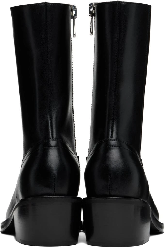 Dries Van Noten Black Leather Boots 2