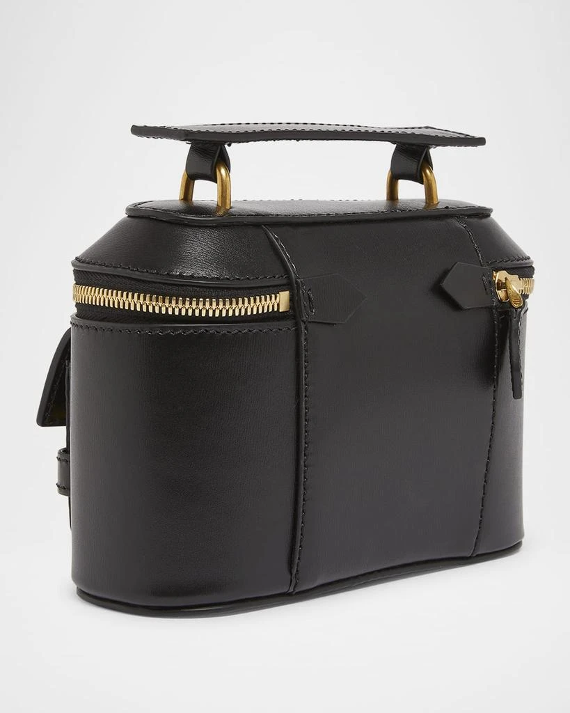 Balmain B Buzz Zip Vanity Top-Handle Bag in Calfskin 3