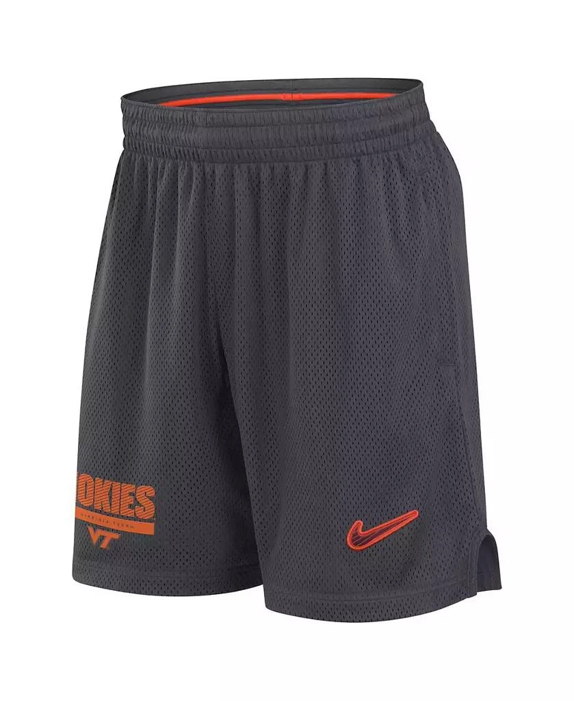 NIKE Men's Anthracite Virginia Tech Hokies 2024 Sideline Mesh Shorts 1