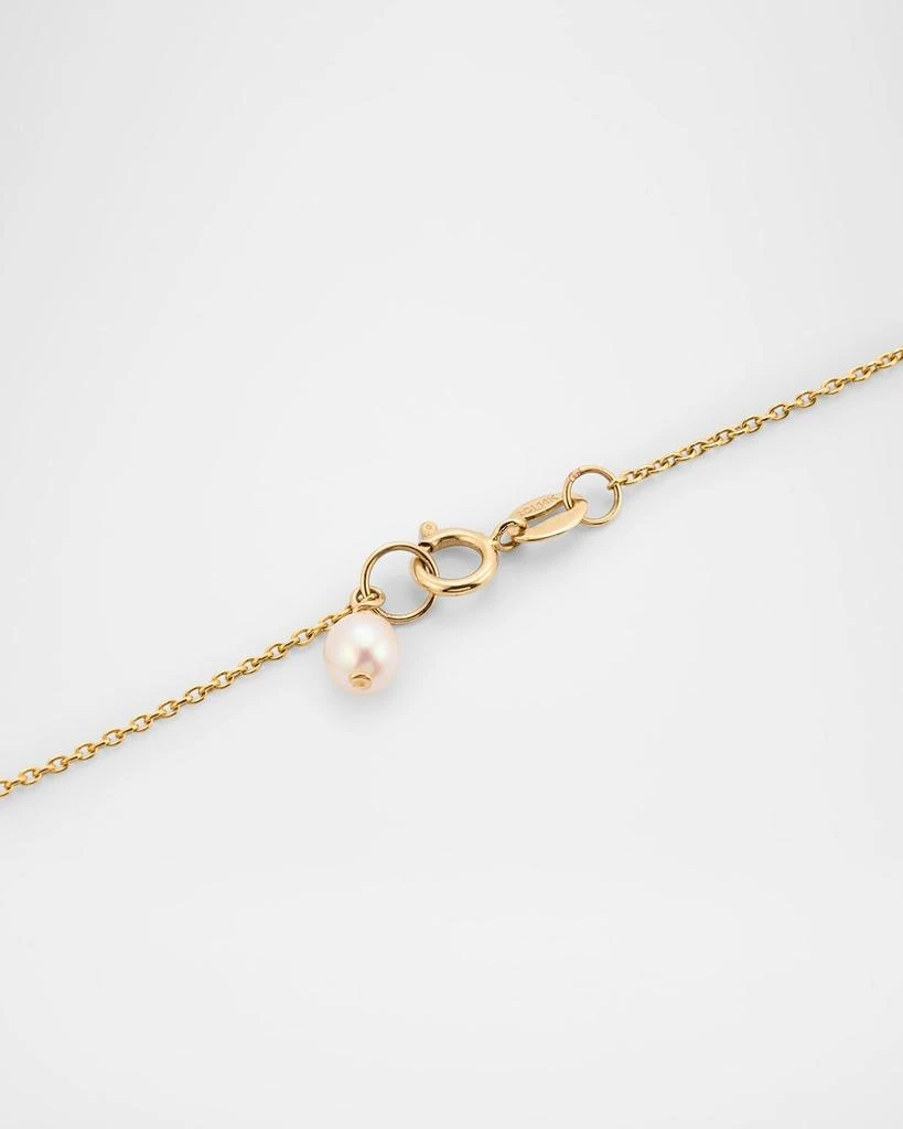 POPPY FINCH 14K Yellow Gold Nugget Pearl Station Necklace 4