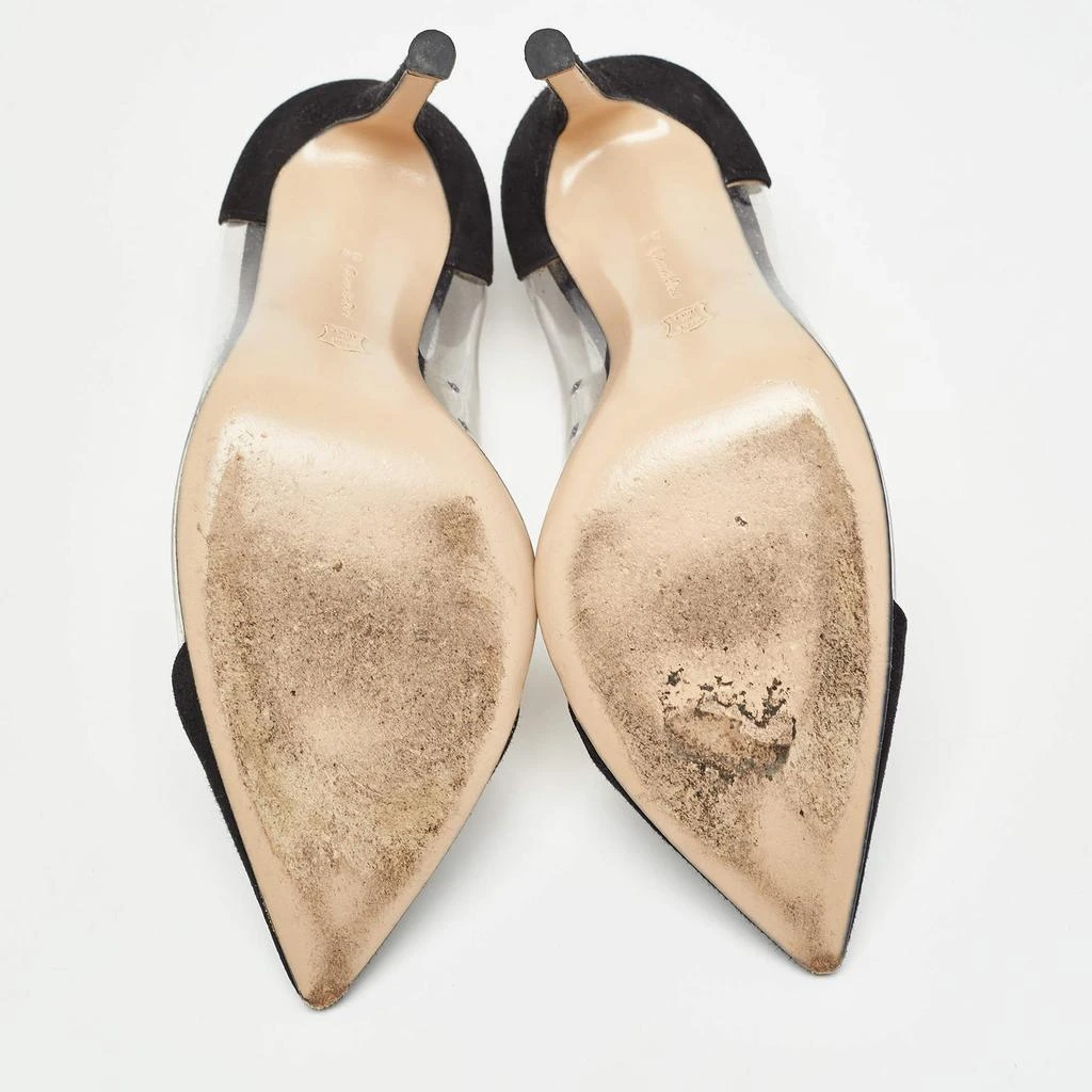 Gianvito Rossi Gianvito Rossi Black Suede and PVC Plexi Pumps Size 36 7