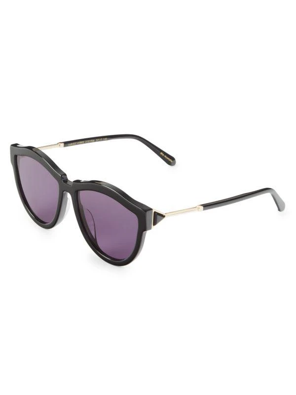 KAREN WALKER Harvest Hybrid 57MM Round Sunglasses 2