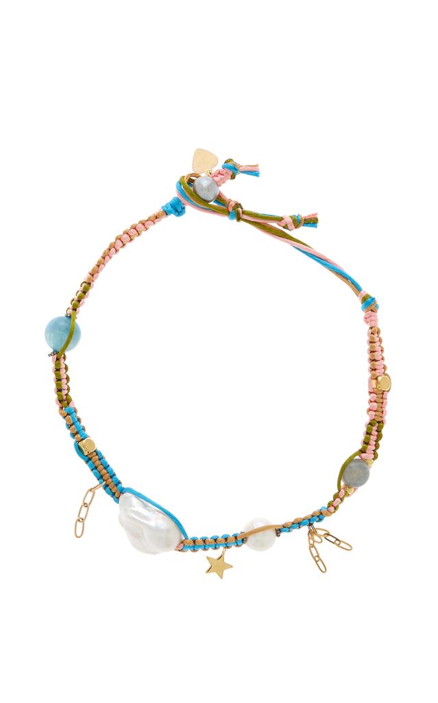 Joie DiGiovanni Joie DiGiovanni - Sparkling Starry Night Sky Silk Rocker Choker - Blue - OS - Moda Operandi - Gifts For Her