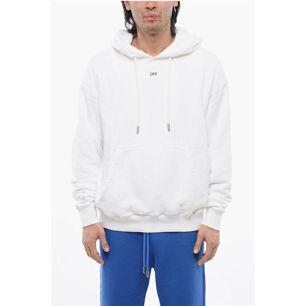 Off-White Off- Brushed Cotton OFF Men's Hoodie