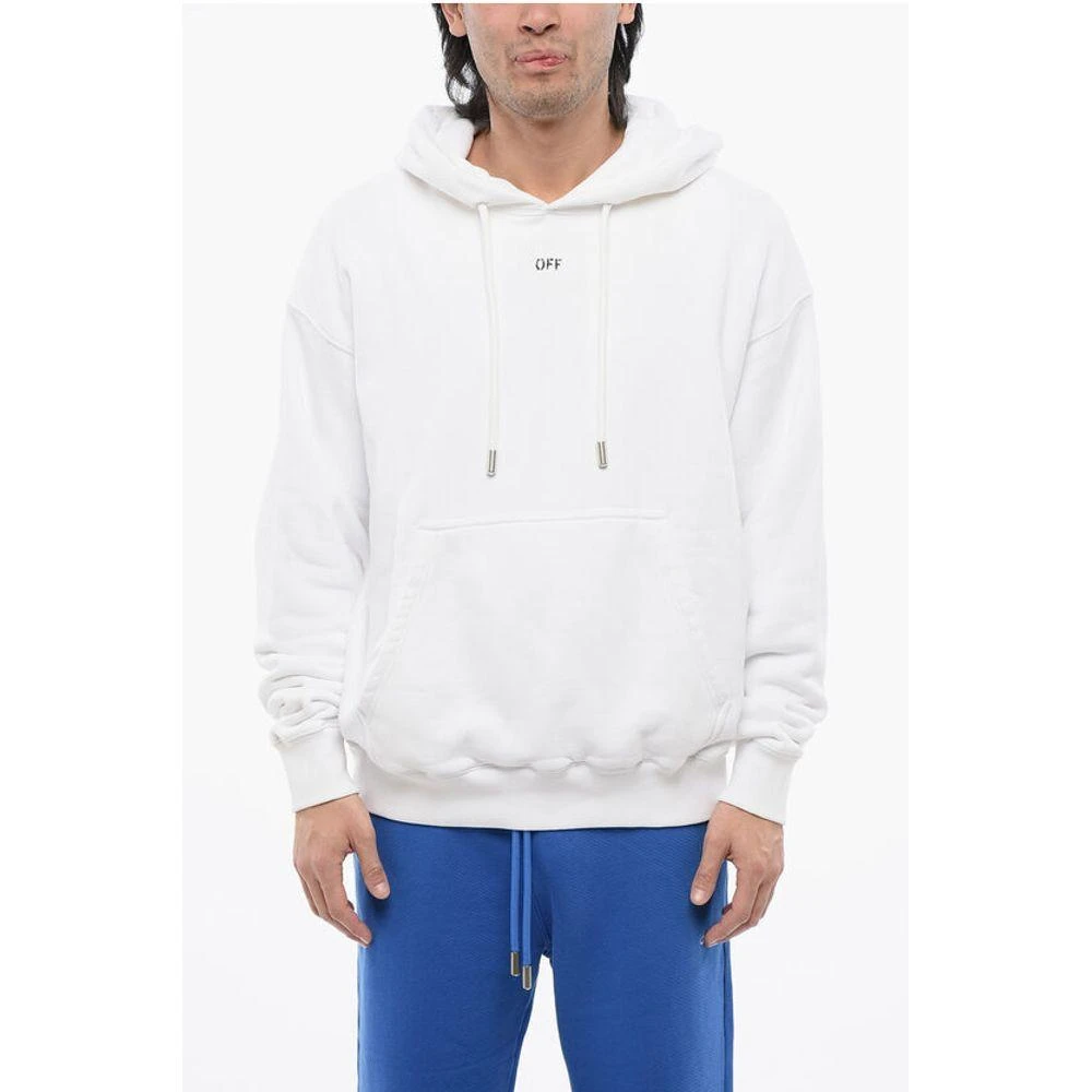 Off-White Off- Brushed Cotton OFF Men's Hoodie 1