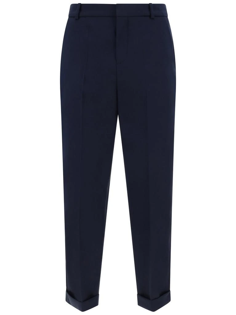 Balmain Balmain Mid-Waisted Cropped Trousers from Cettire