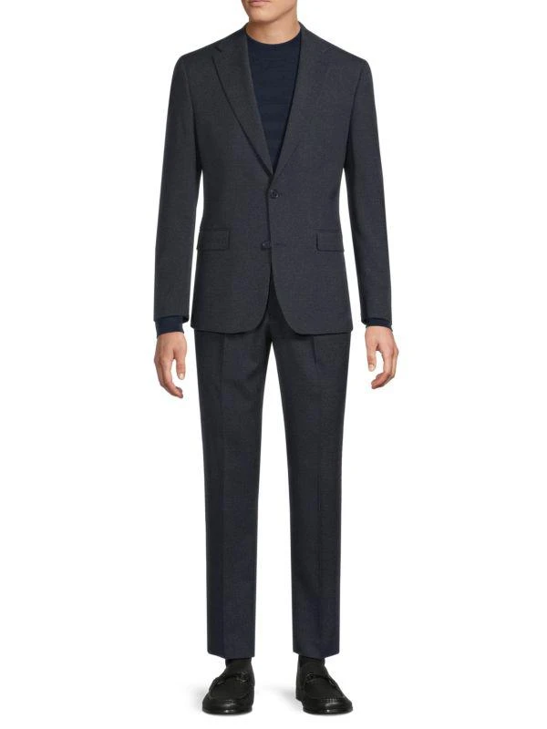 Karl Lagerfeld Paris Neat Notch Lapel Modern-Fit Suit 1