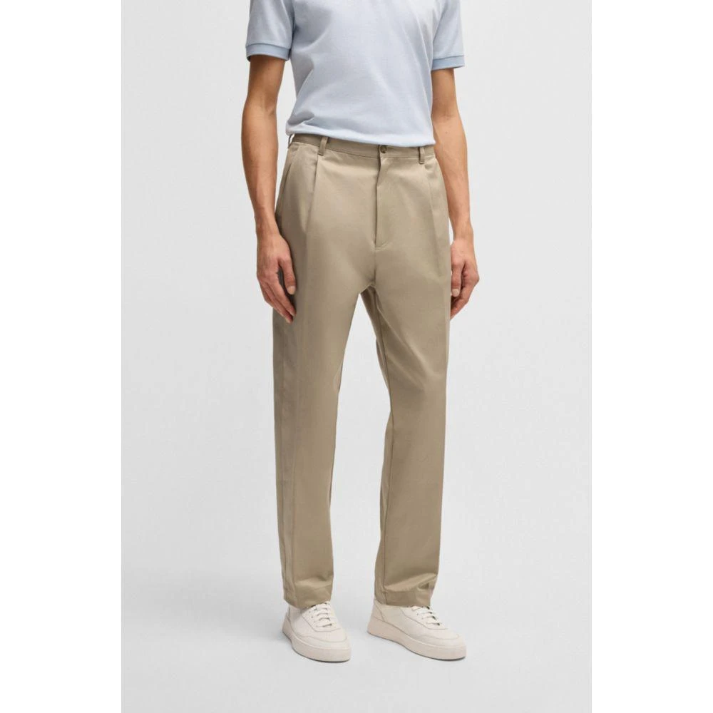 Hugo Boss Porsche x  relaxed-fit trousers in cotton twill 3