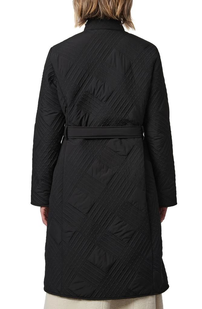 Bernardo Crisscross Quilted Belted Coat 2