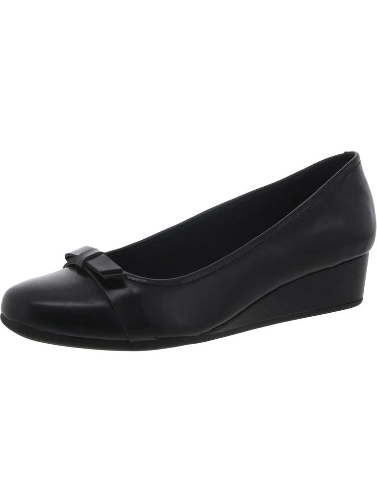 Easy Spirit GERTA 3 Womens Faux Leather Round toe Wedge Heels 1