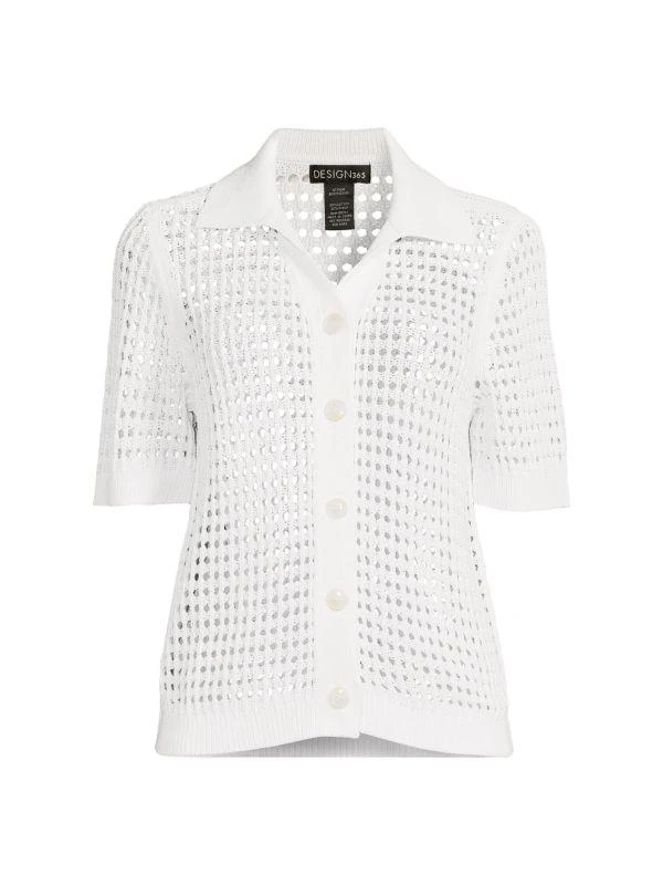 Design 365 Short Sleeve Crochet Cardigan 3