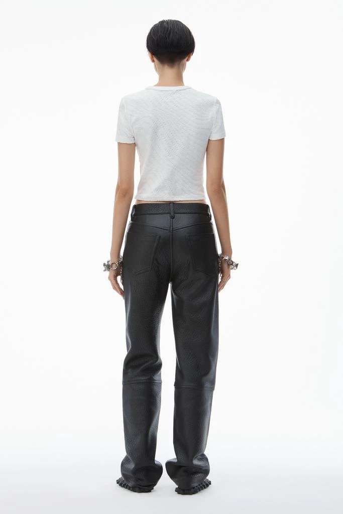 Alexander Wang logo jacquard short sleeve baby tee 4