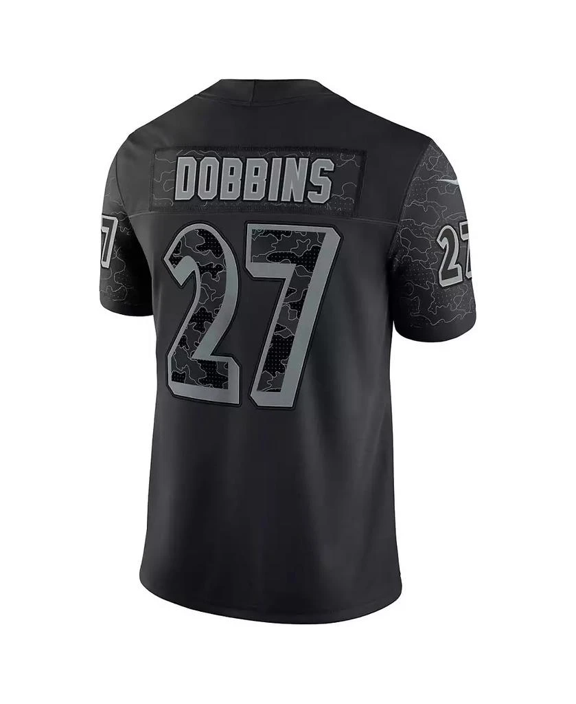 NIKE Men's J.K. Dobbins Black Baltimore Ravens Reflective Limited Jersey 3