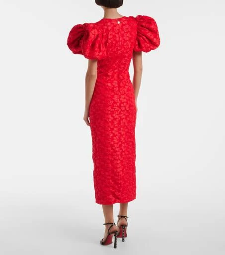ROTATE Birger Christensen Jacquard midi dress 3