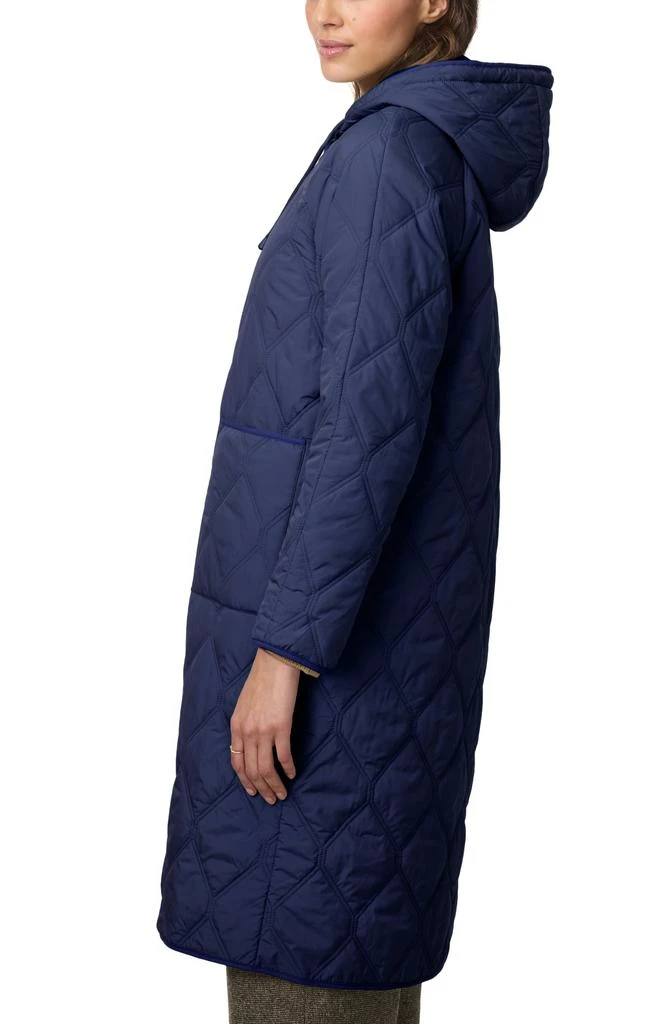Bernardo Diamond Quilted Hooded Coat 3