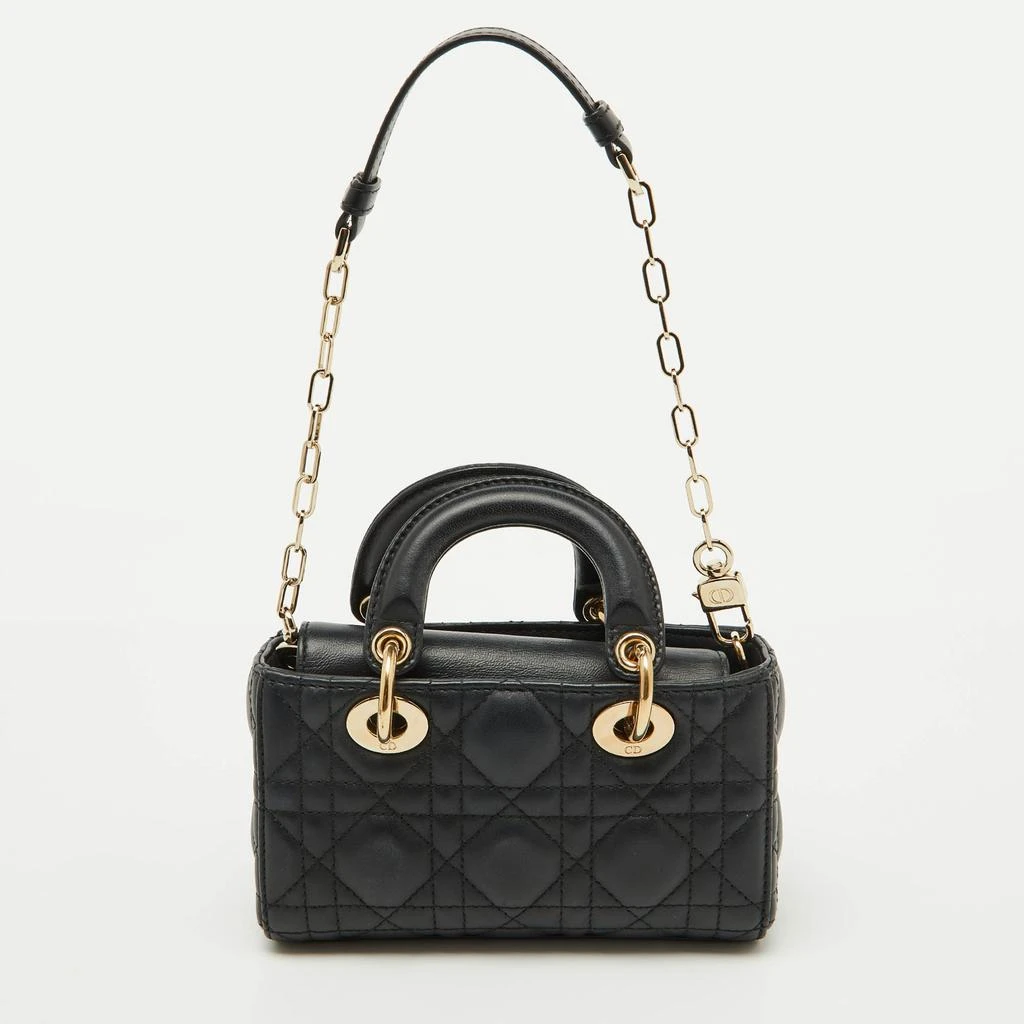Dior Dior Black Cannage Leather Micro Lady D-Joy Bag 4