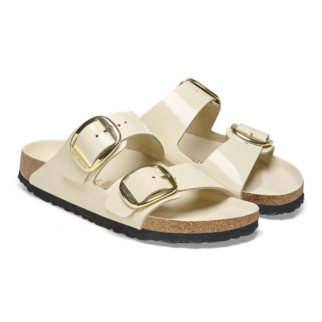 サンダル・ミュール Birkenstock Double Adjustable Strap Open Sandal In Beige Birkenstock Double Adjustable Strap Open Sandal In Beige