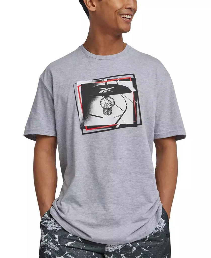 Reebok Men's B-Ball Hoop Graphic T-Shirt 1