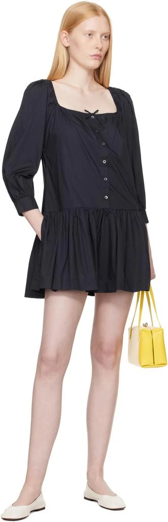 Sandy Liang Navy Delia Minidress 4