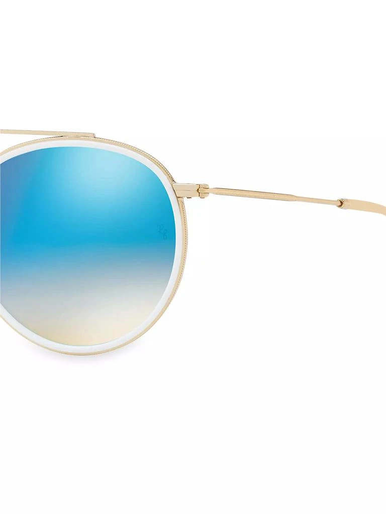 Ray-Ban RB3647 51MM Mirrored Round Aviator Sunglasses 3