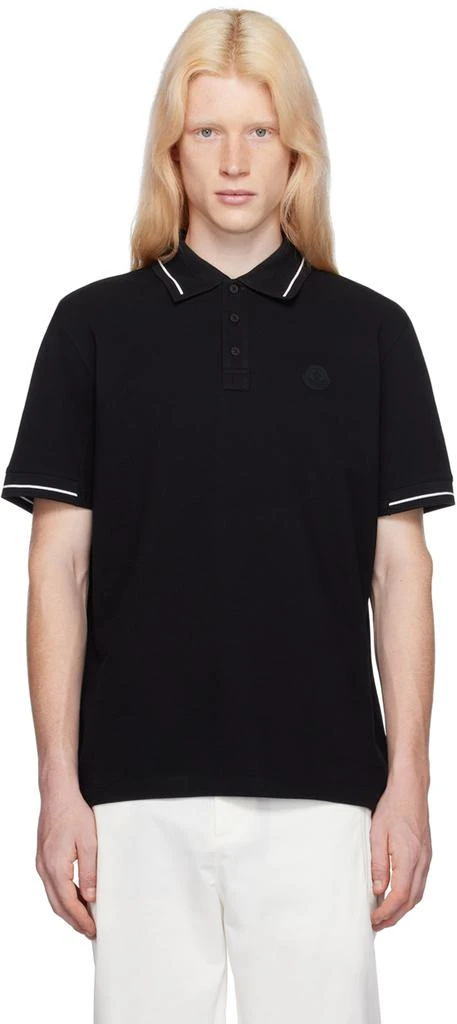 Moncler Black Patch Polo 1