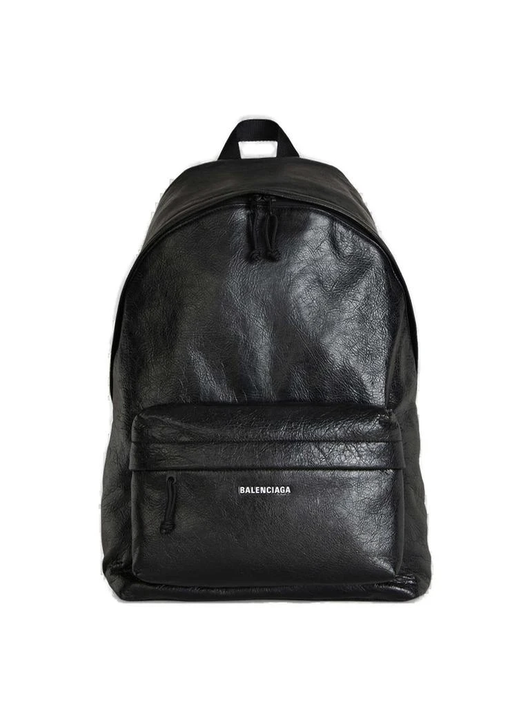 Shop Balenciaga Editor Logo Printed Backpack on Sale at  display picture 2