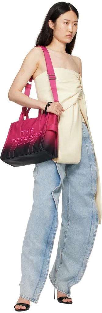Marc Jacobs Pink & Black 'The Ombré Coated Canvas Medium' Tote 4