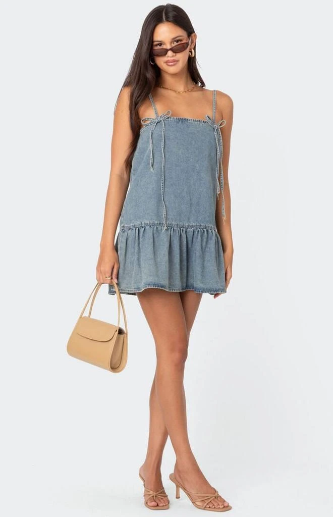 Edikted Dylan Denim Mini Dress 1