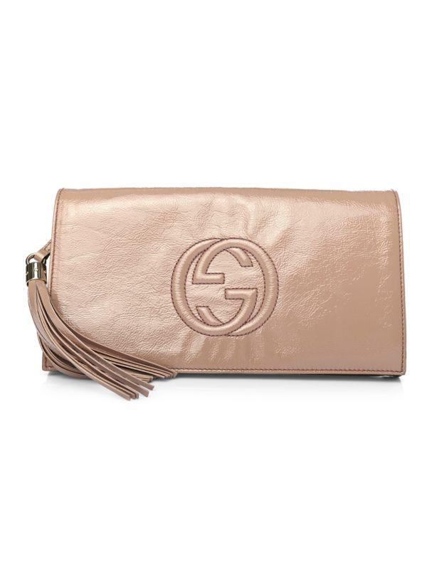 Gucci GG Logo Leather Zip Around Wallet