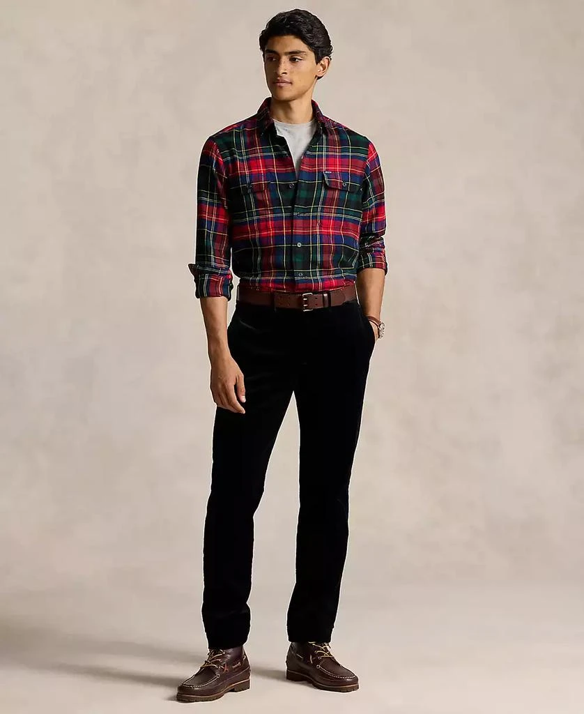 Ralph Lauren Men's Classic-Fit Plaid Flannel Workshirt 4