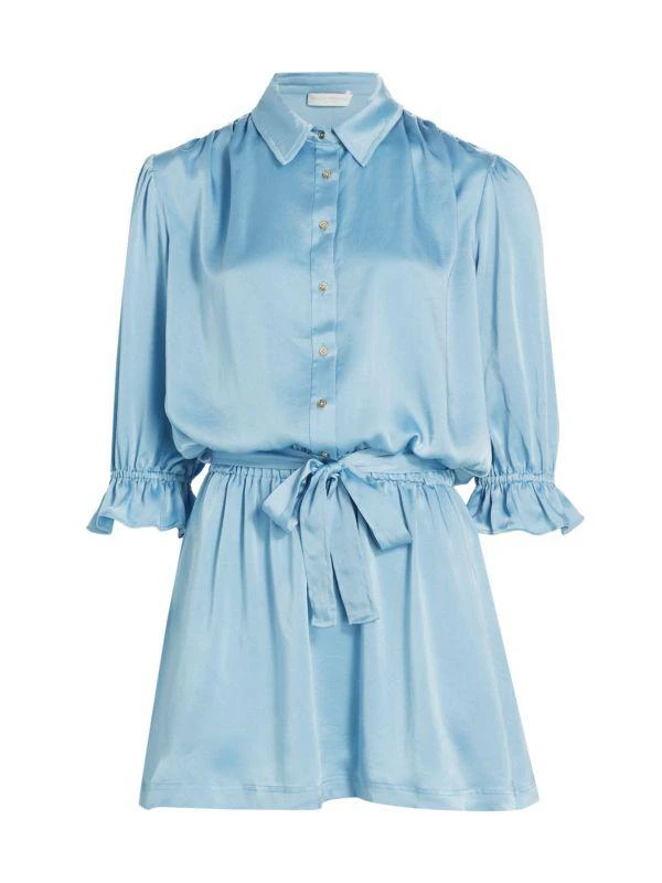 Ramy Brook Sky Satin Shirtdress 6