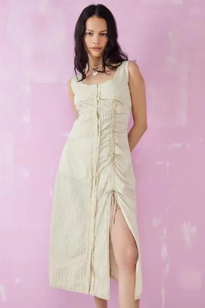 BDG BDG Georgia Utility Ruched Midi Dress 1