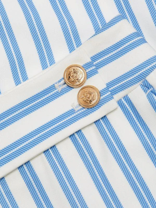 Toccin Eden Striped Cigarette Pants 4