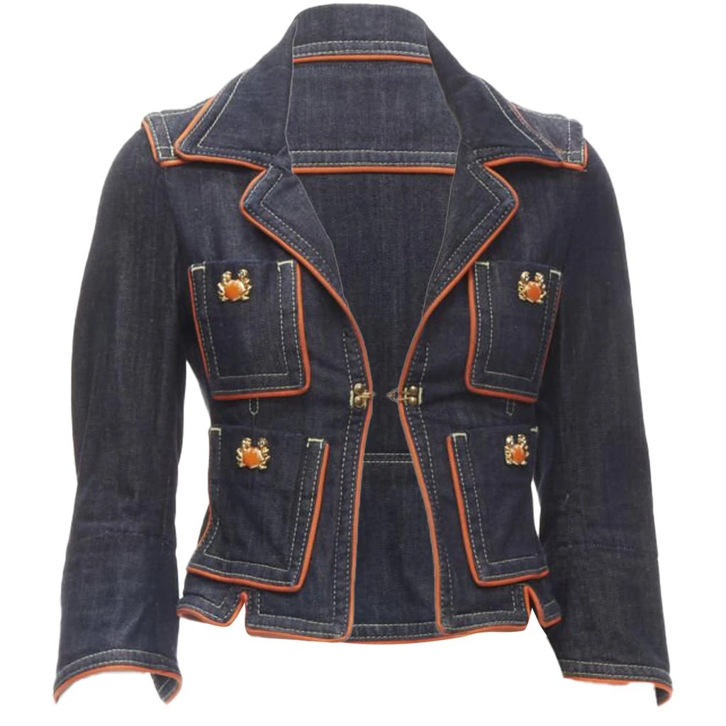 DSQUARED2 crab denim cropped jacket 1